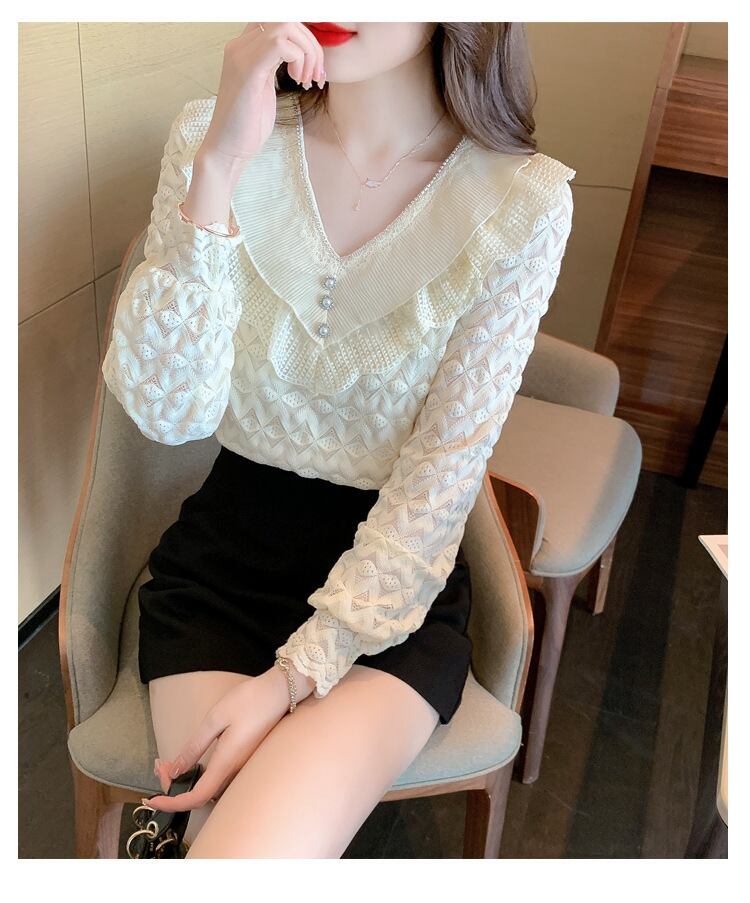 【tops】レースシャツトップス　M28634
