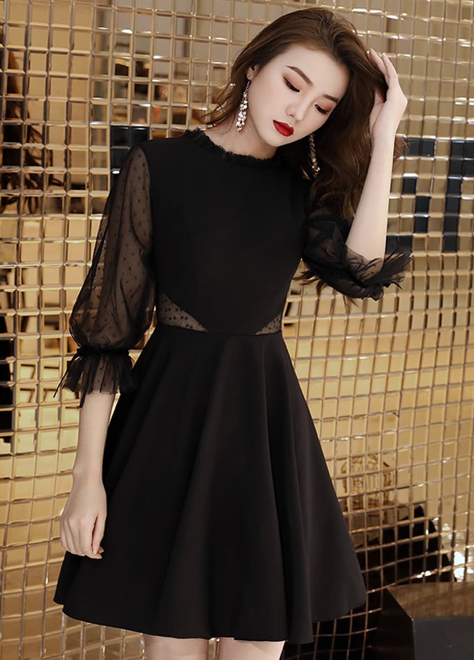 【dress】Aラインチュールドッキングワンピース Q8439