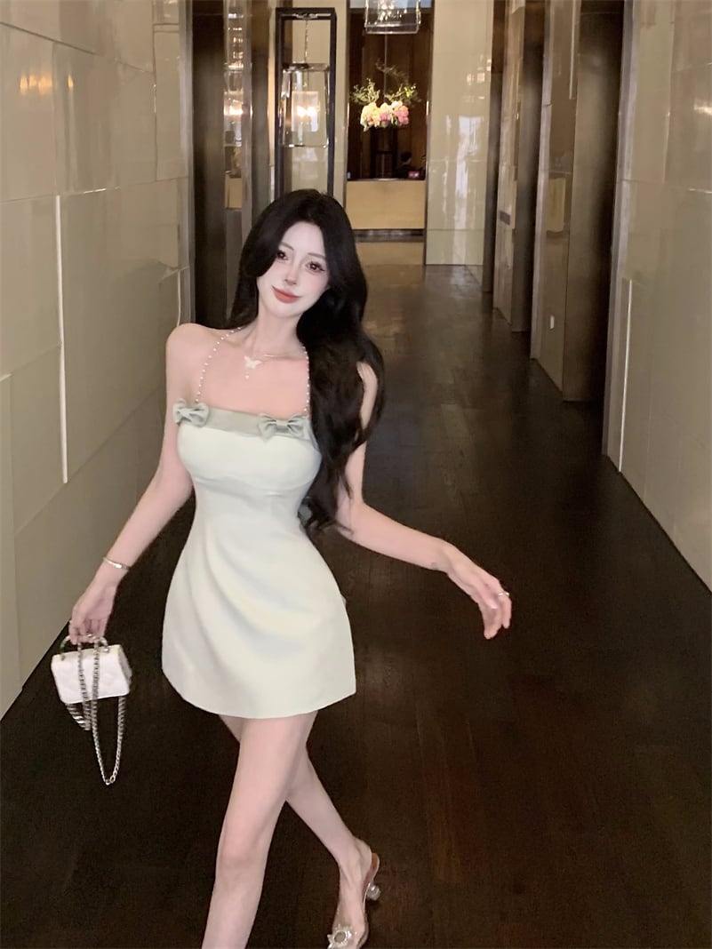 【dress】リボン付きワンピース　M24147