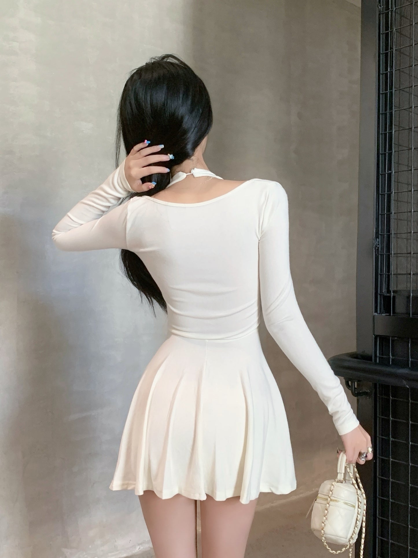 【dress】ダイヤモンドホルターネックワンピースG24221