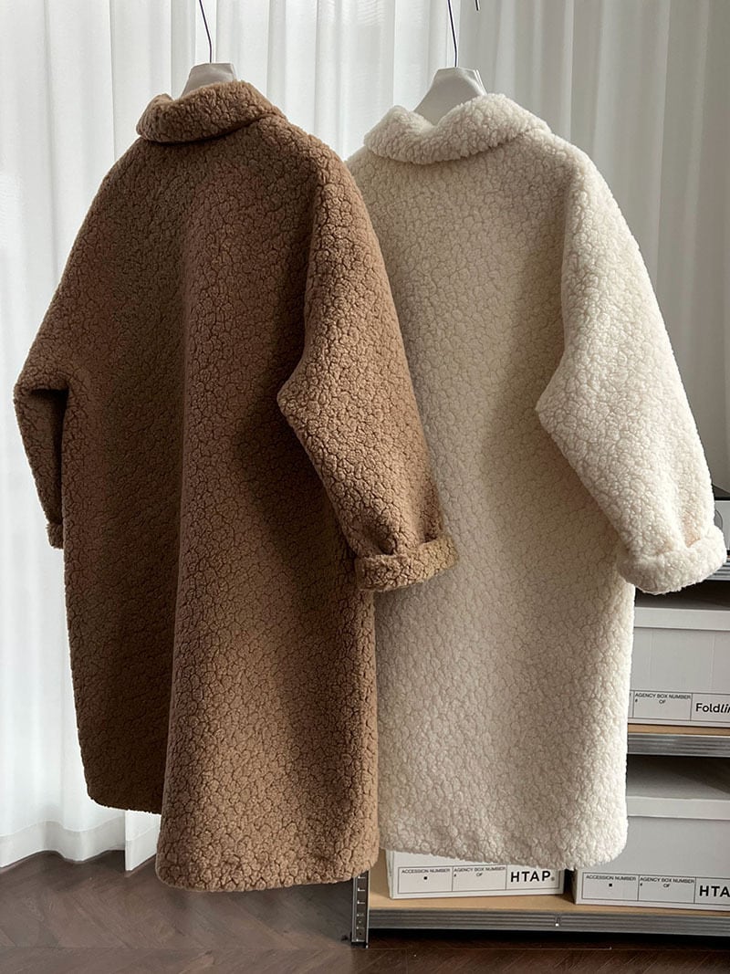 【outer】ロングシープボアコート Q7224