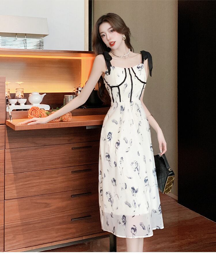 【dress】デート花柄キャミワンピース G21016