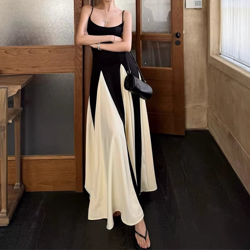 【dress】ロングキャミワンピース Q8394