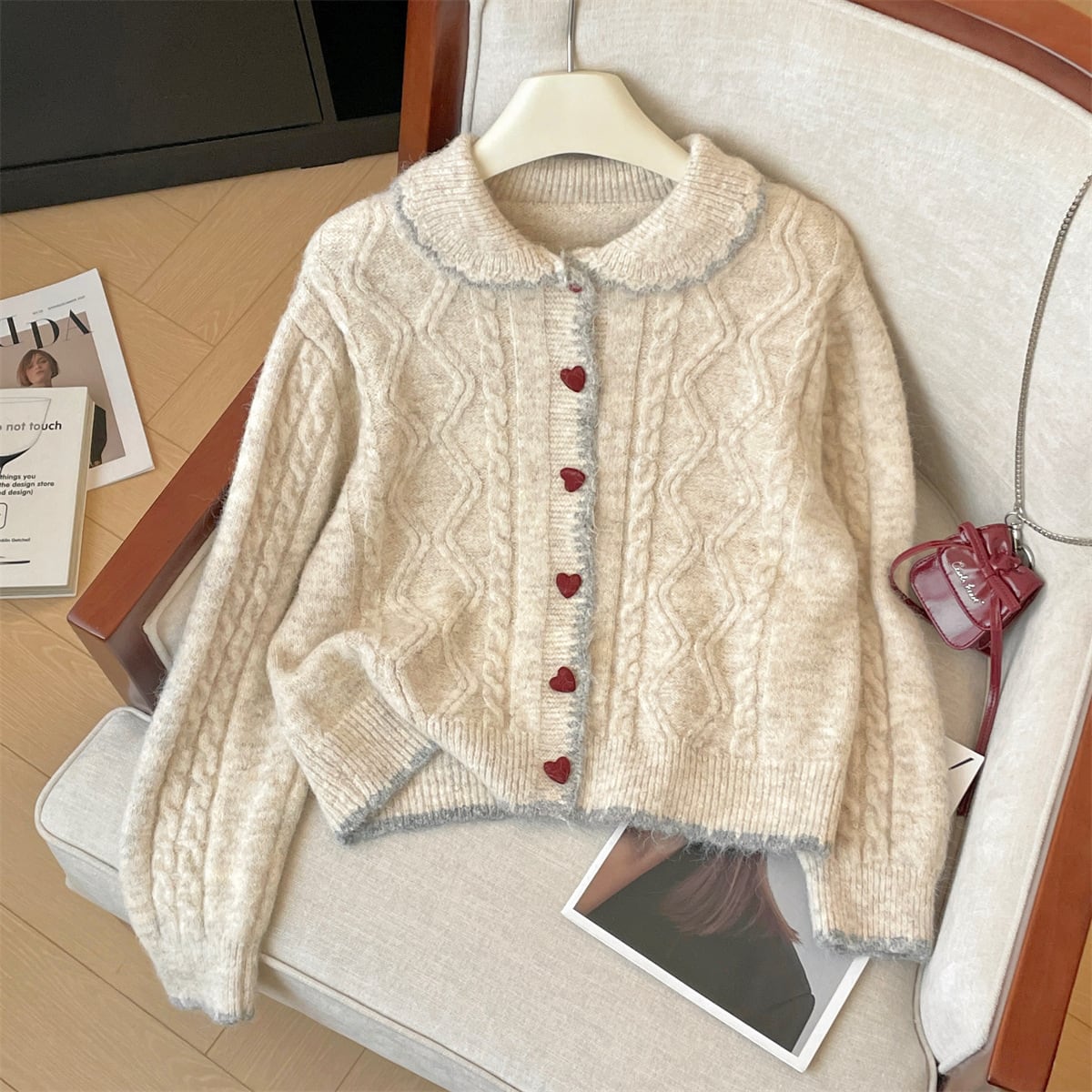 【outer】ニットカーデ　M29202