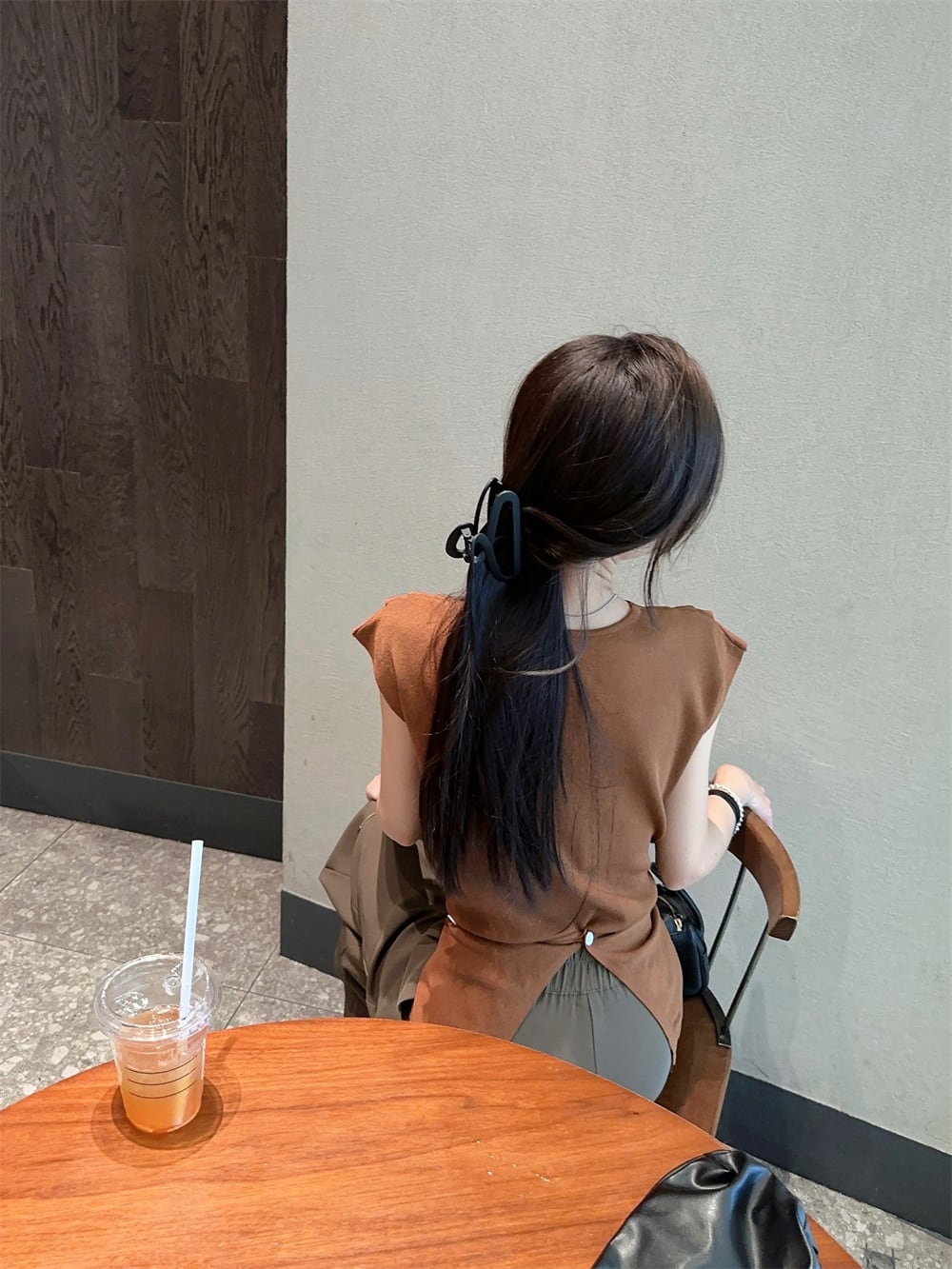 【set】ノースリーブトップス+ワイドパンツセット　M25104