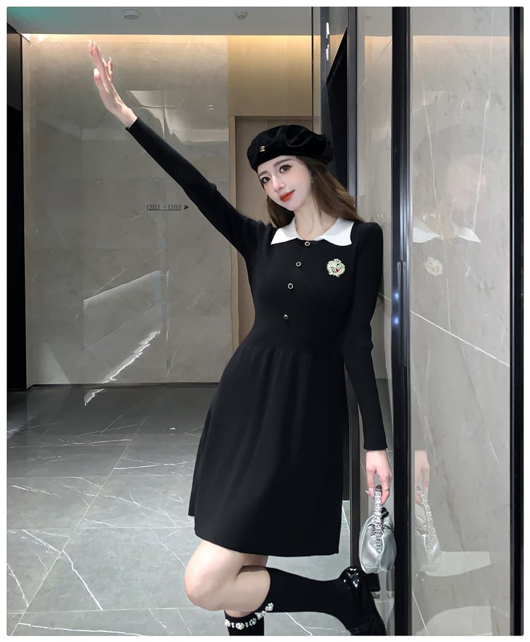 【dress】ニットワンピース　M26354