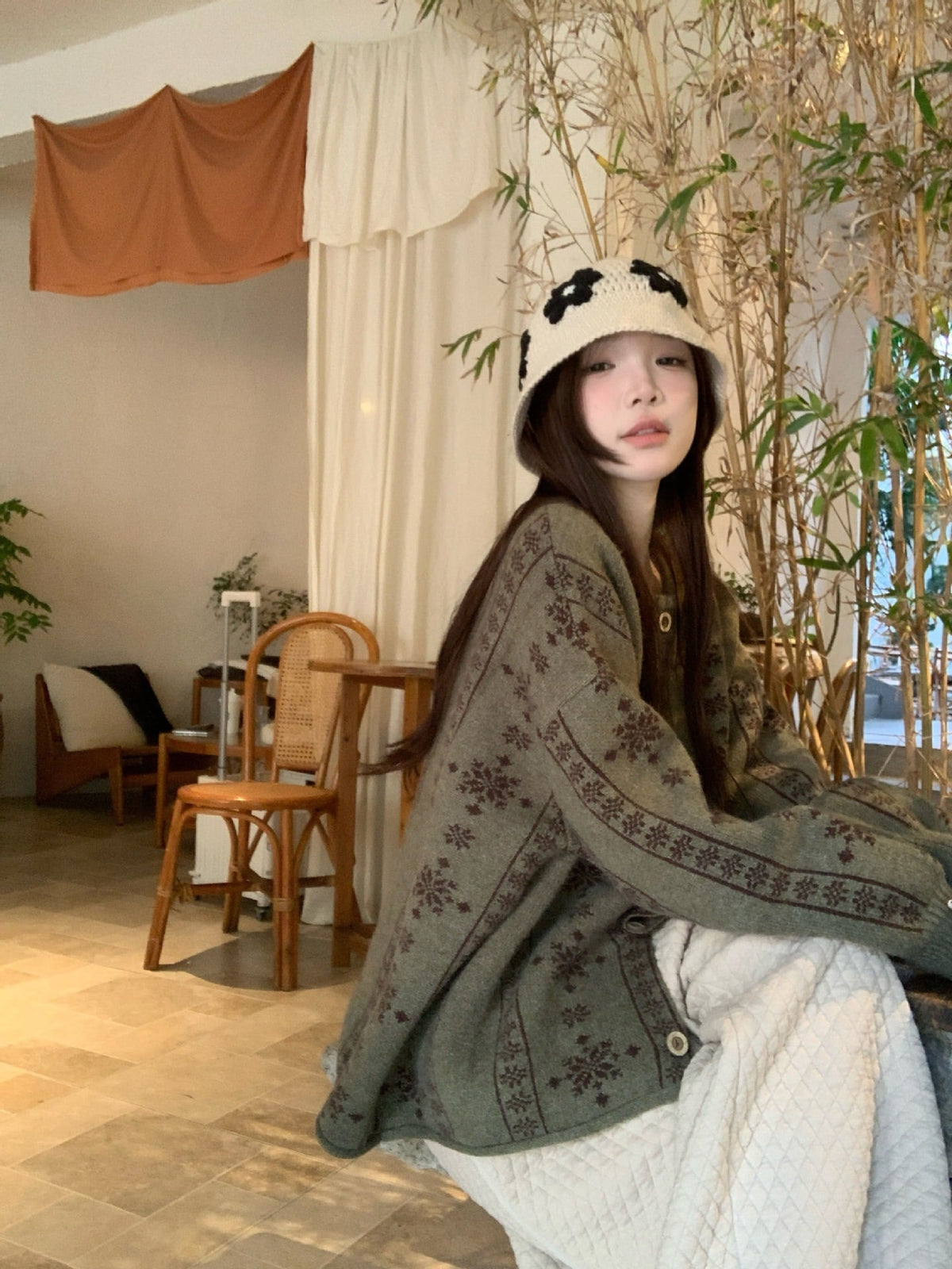 【outer】ニットカーデ　M27986