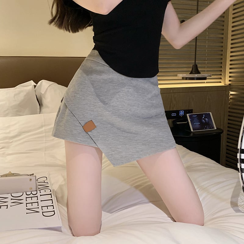 【bottoms】INS風AラインスカートG20182