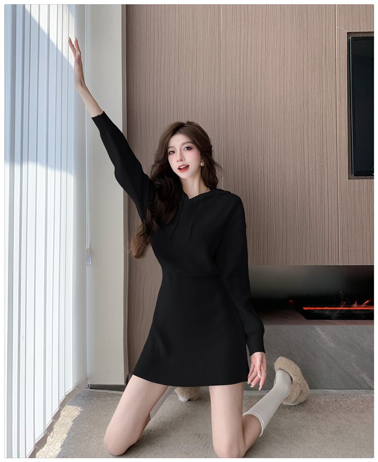 【dress】フード付きワンピース　M19004