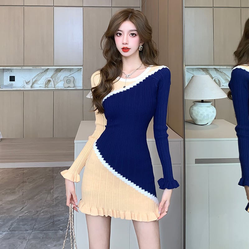 【dress】ニットワンピース　M25448