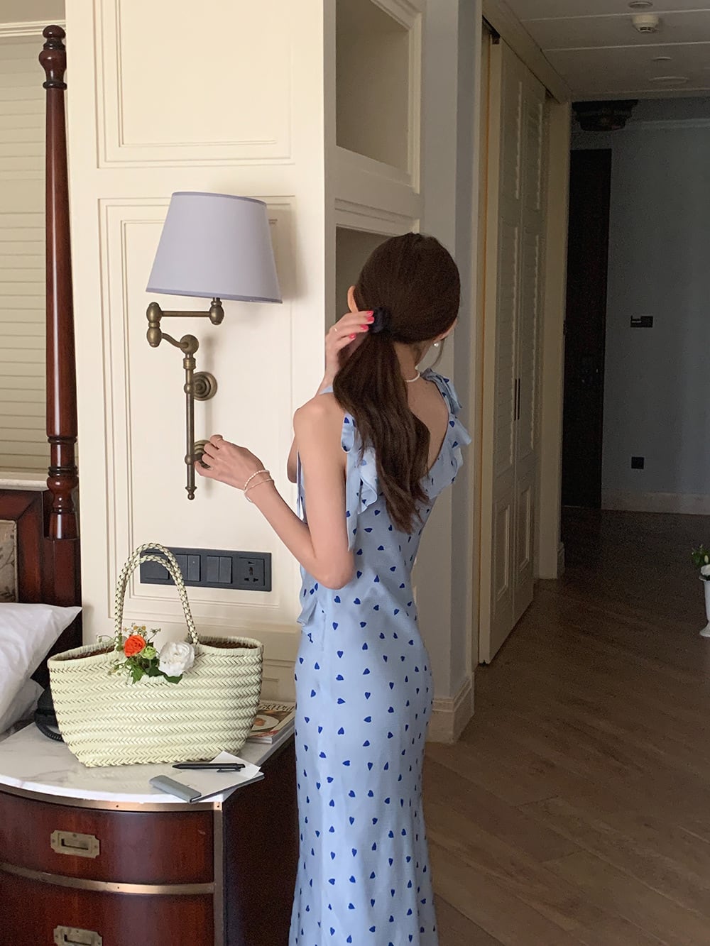 【dress】ハート柄キャミワンピース G20430