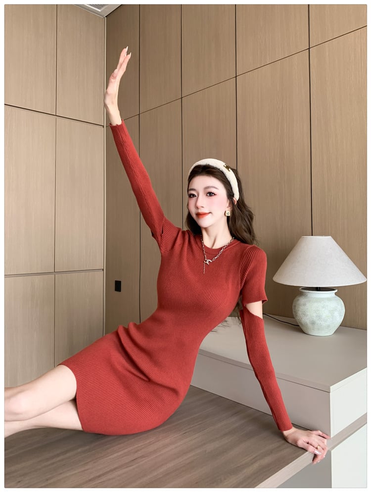 【dress】ニットワンピース　M19011