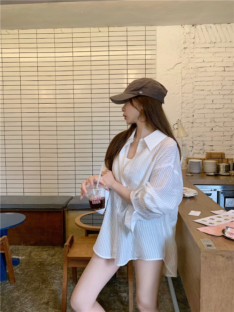【tops】紫外線対策シャツ　M24234