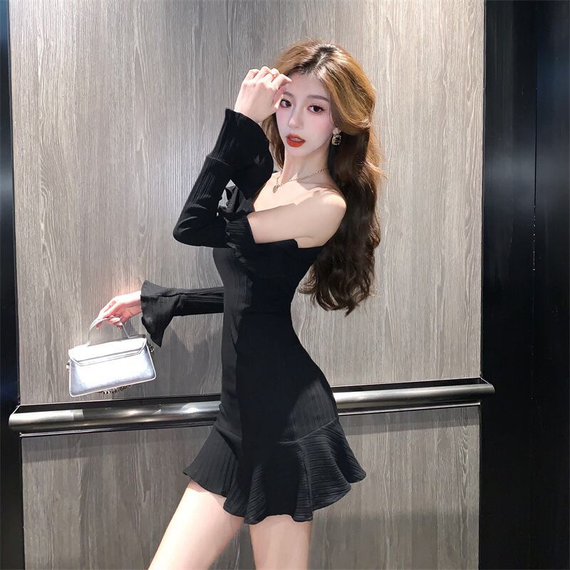 【dress】オフショルダーワンピース　M19086