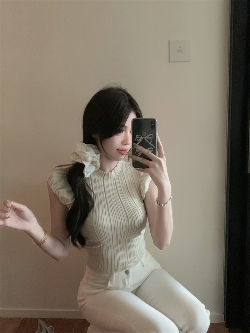 【tops】ノースリーブニットトップスG20270