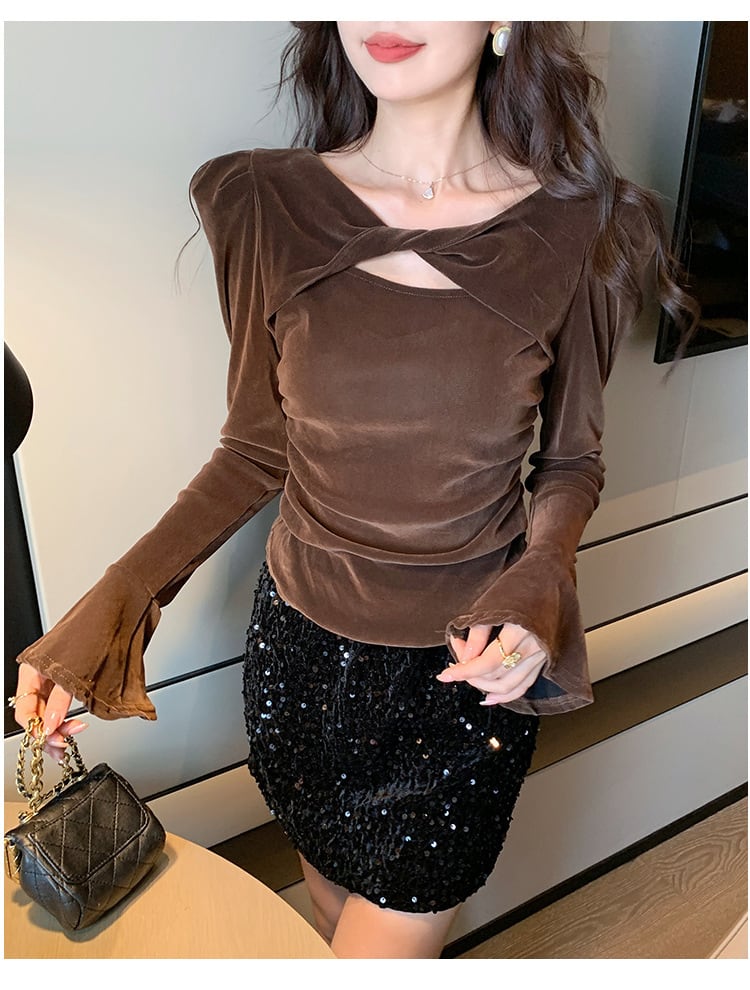 【tops】長袖Ｔシャツトップス　M28975