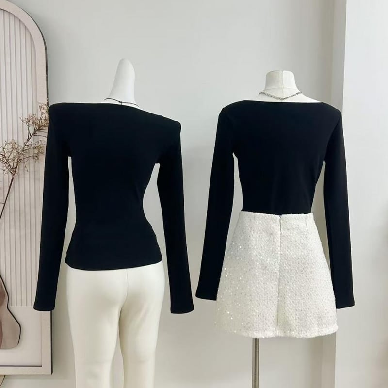 【tops】フロントカットトップス Q7634