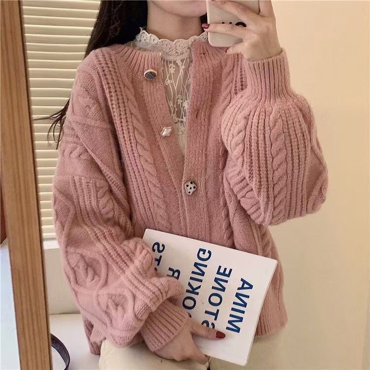 【outer】クルーネックニットカーデ　M27251