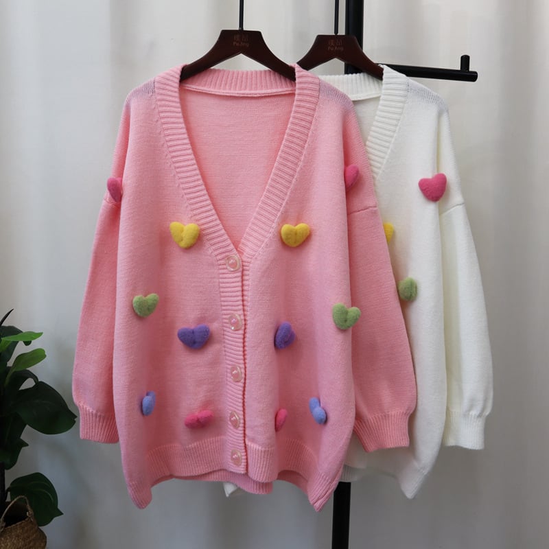 【outer】Vネックニットカーデ　M26029