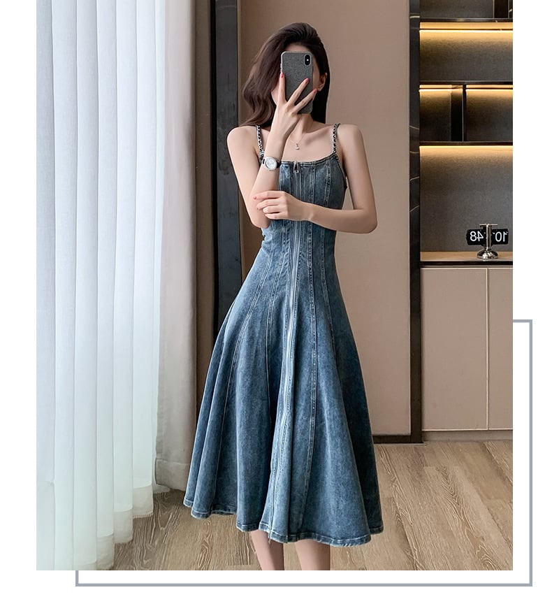 【dress】デニムキャミワンピース　M24267