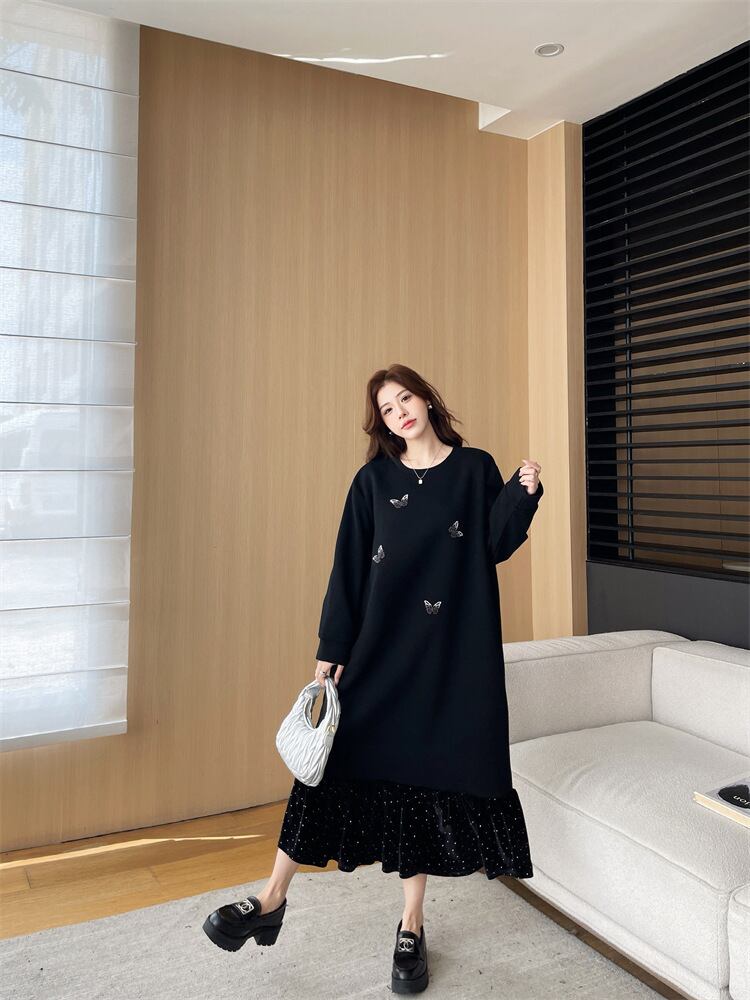 【dress】ビジューカジュアルワンピース　M28937