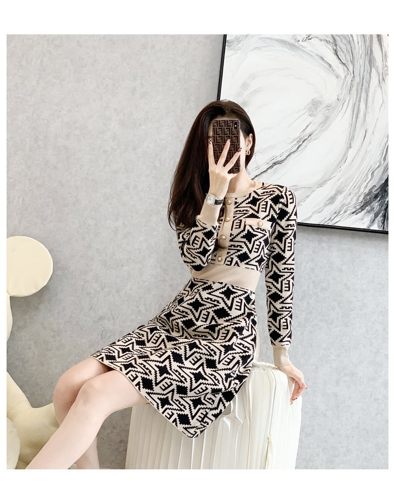 【dress】ニットワンピース　M25508