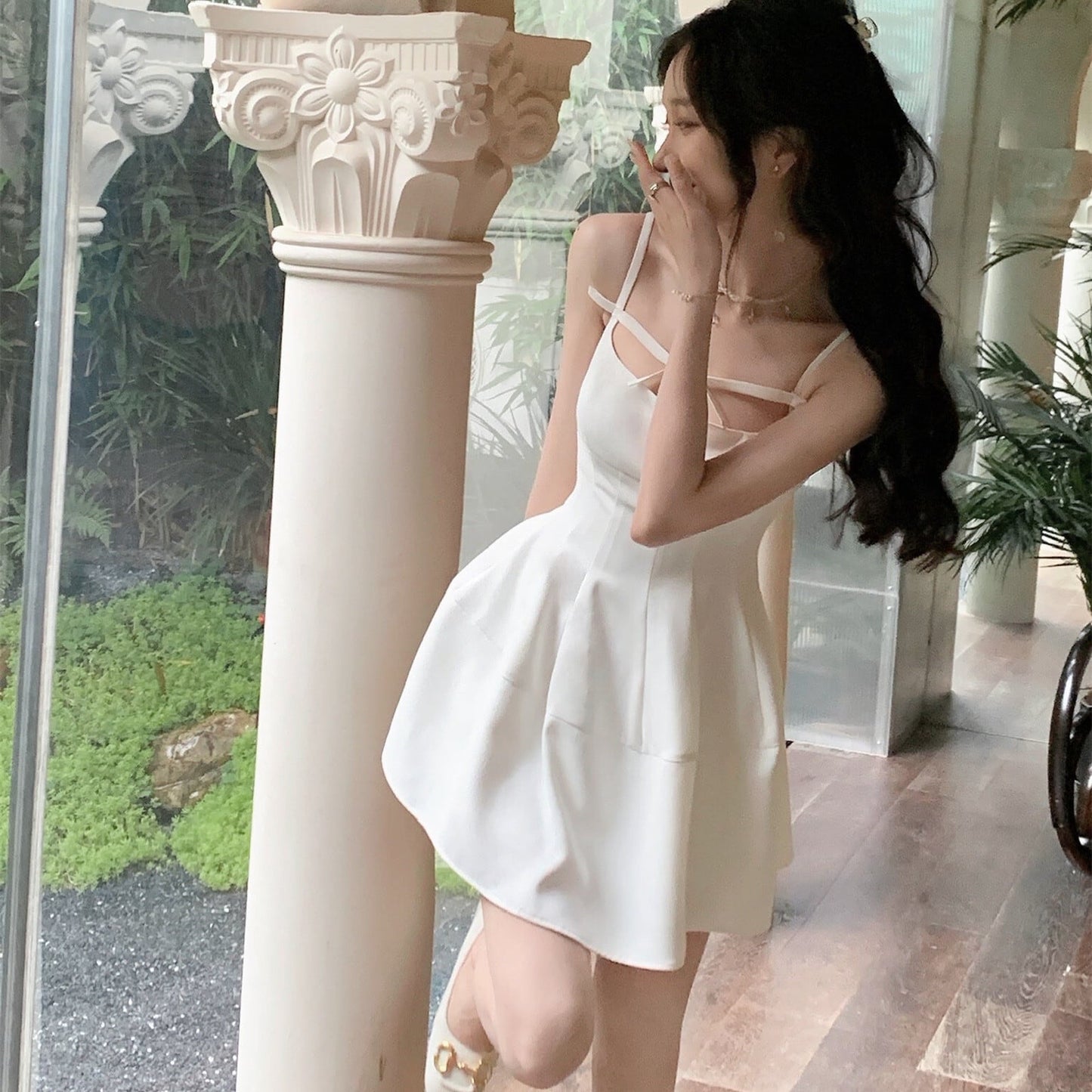 【dress】リボンキャミワンピース　N3266