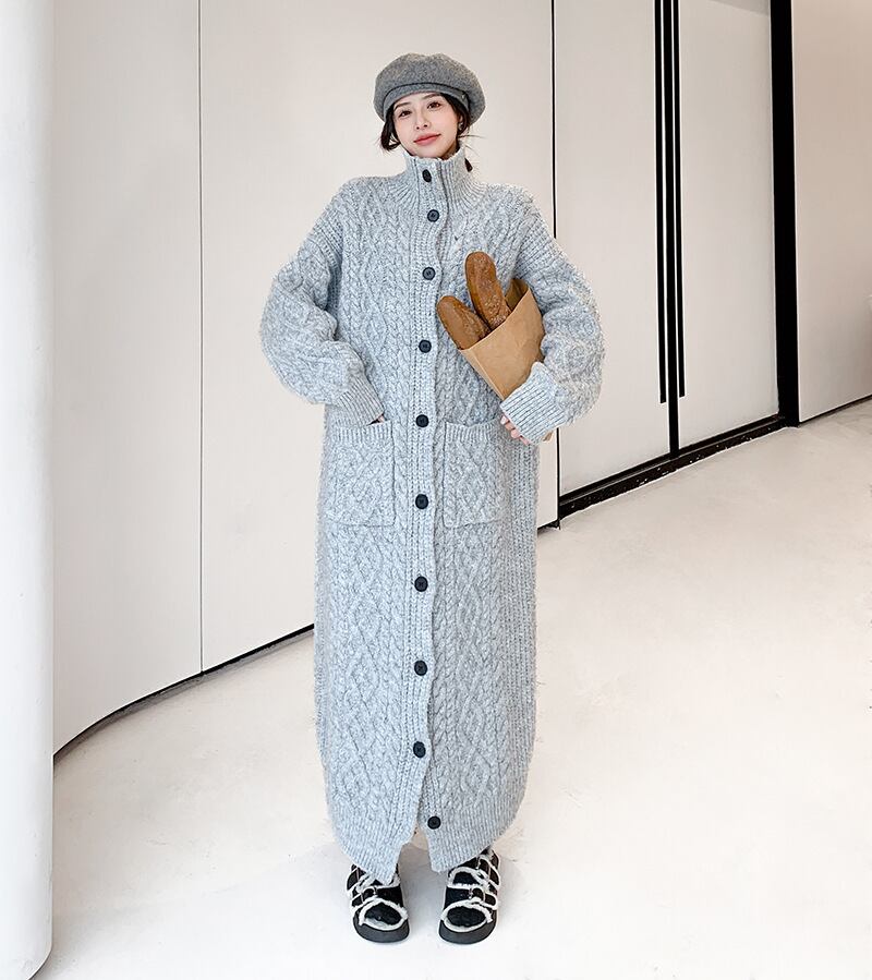 【dress】ロングニットワンピース　N2187