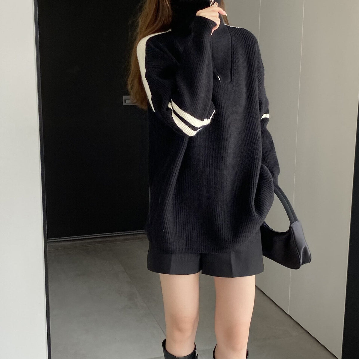 【tops】ファスナーニットセーター　M18735