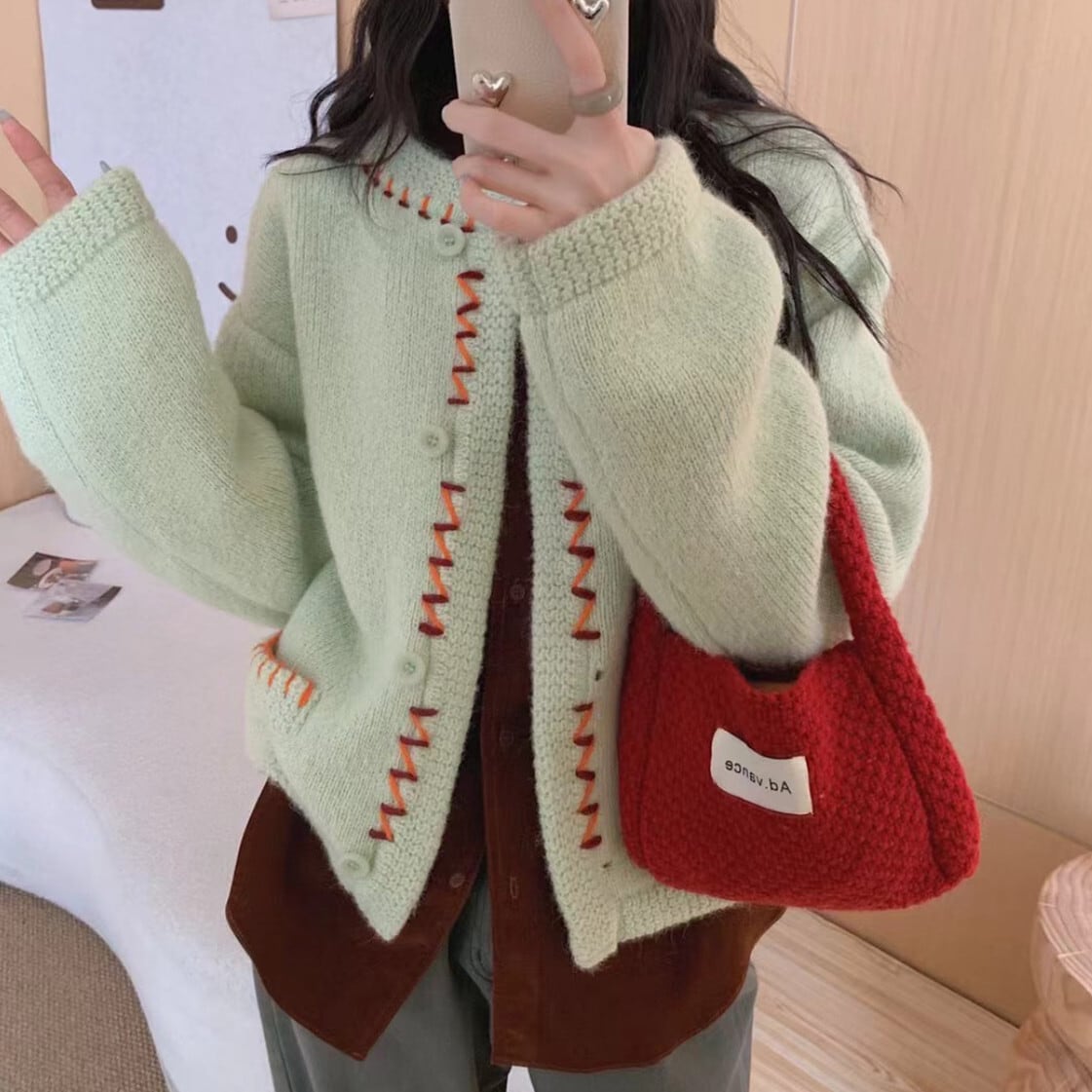【outer】ニットカーデ　M28073