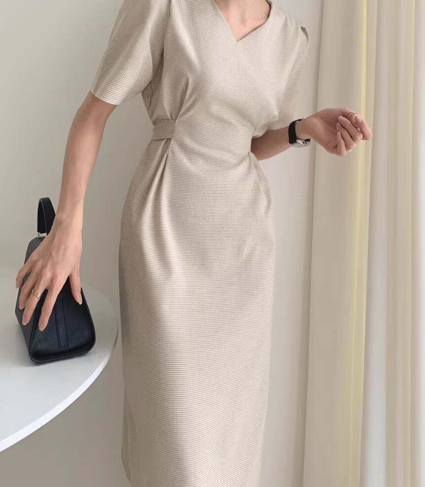 【dress】半袖ゆったりワンピースF7472