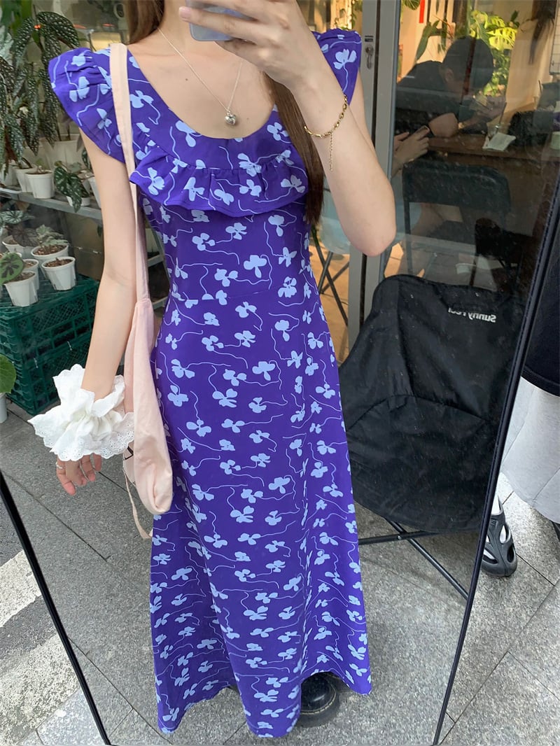 【dress】花柄ワンピース　M24838