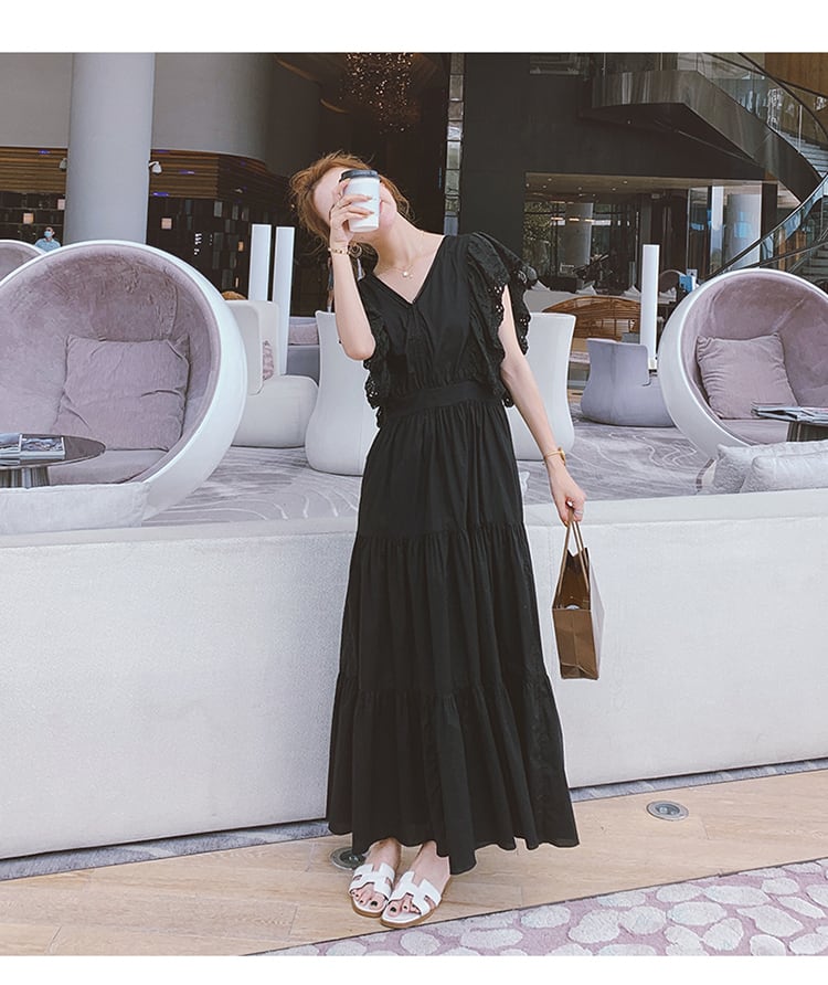 【dress】魅力的 気質満点夏おしゃれスウィート切り替え ワンピース  G0480