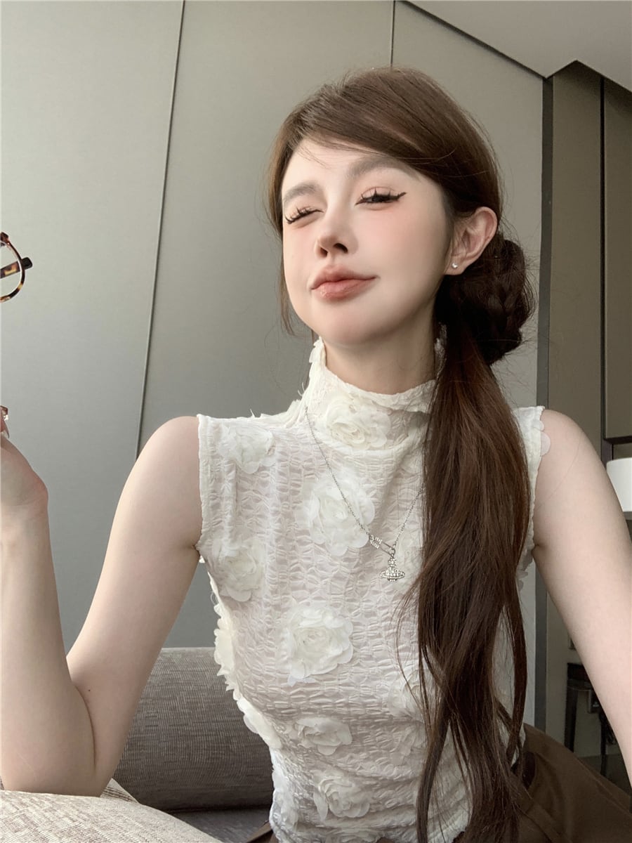【tops】立体フラワートップス　M25196