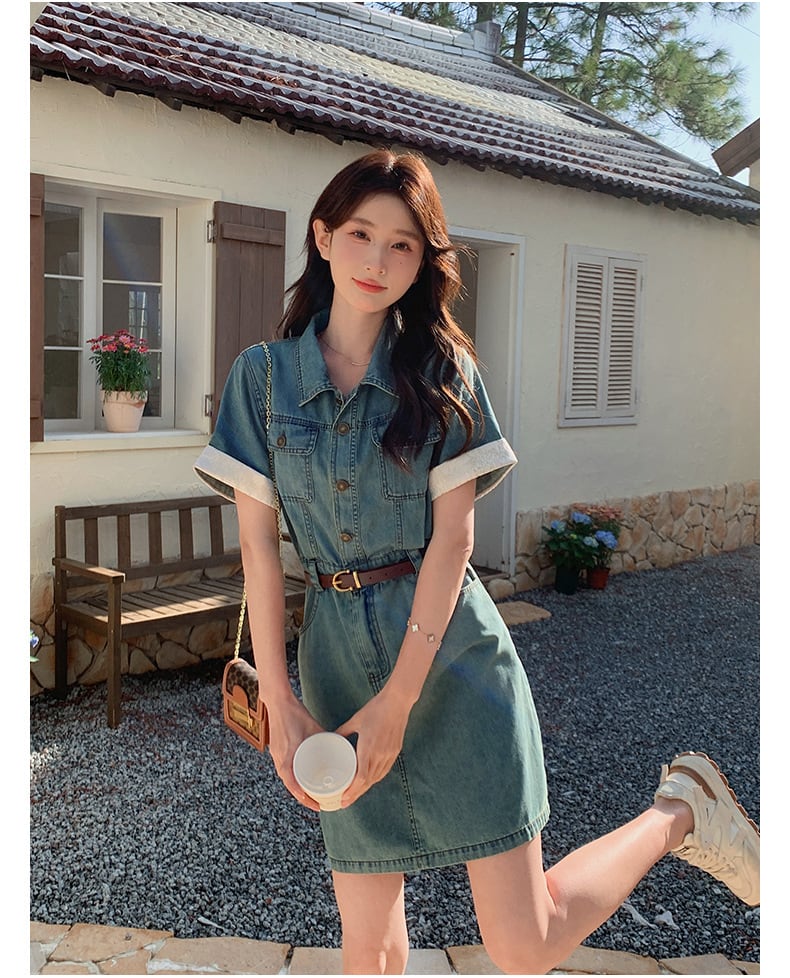 【dress】デニムワンピース　M23932