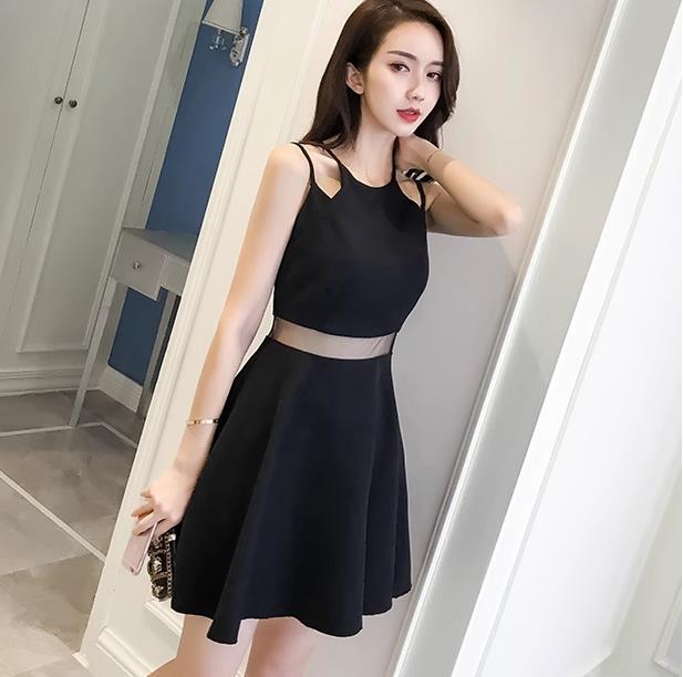 【dress】透かし彫りAラインワンピースF7460