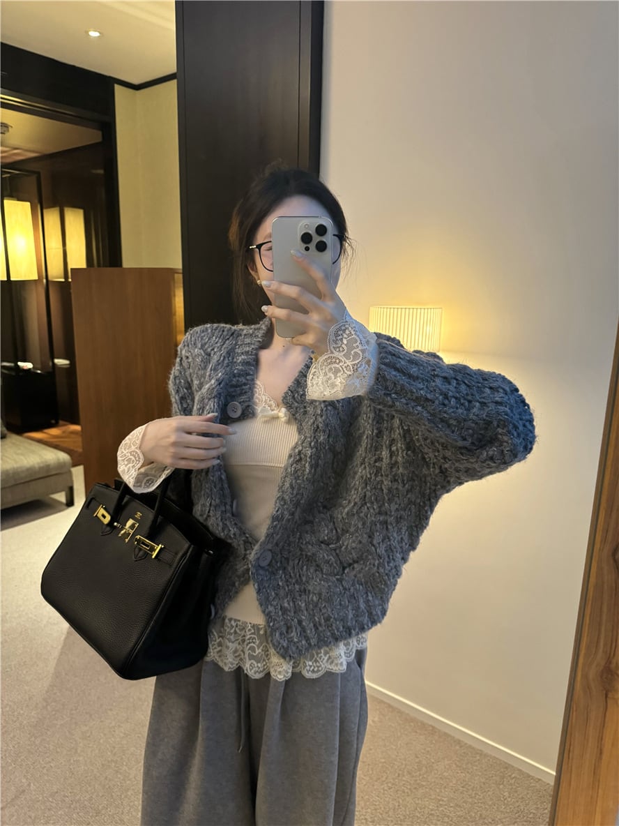 【outer】ニットカーデ　M27952