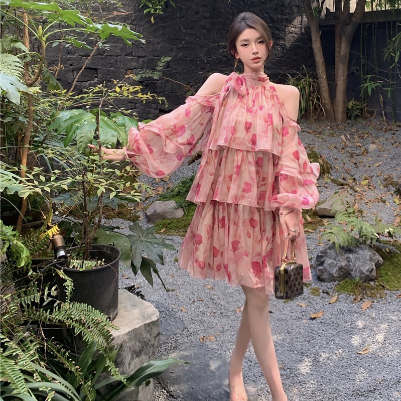 【dress】花柄ワンピース G20407