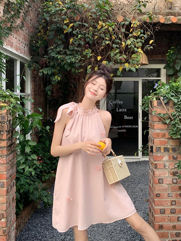 【dress】ホルターネックワンピース　M24824