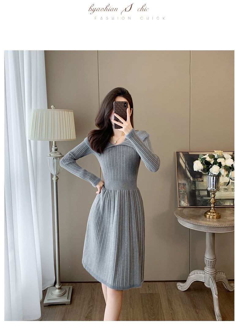 【dress】ニットワンピース　M25363