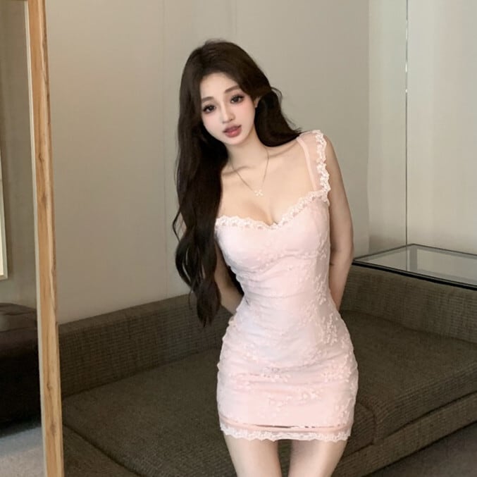 【dress】レースキャミワンピース　M25194