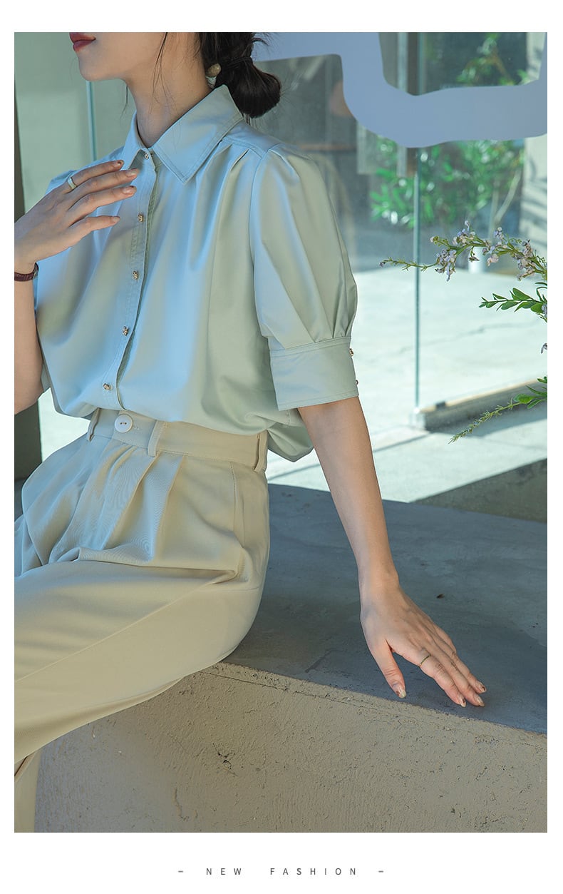 【tops】パフスリーブ ブラウスG20242