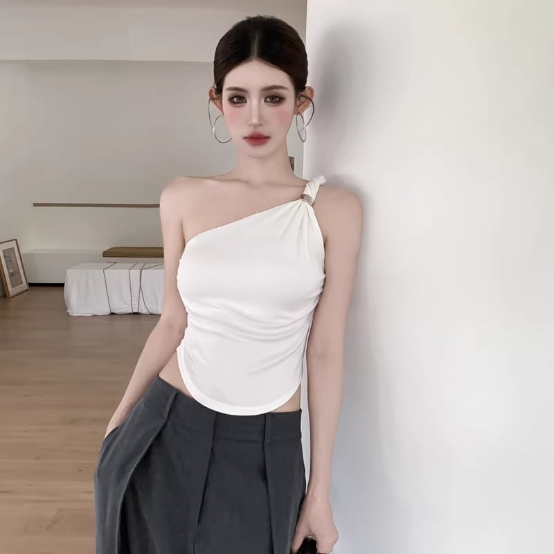 【tops】ワンショルダーキャミソール Q8269