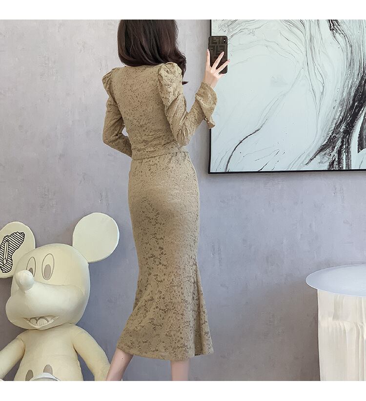 【set】レーストップス×スカートセット　M18917