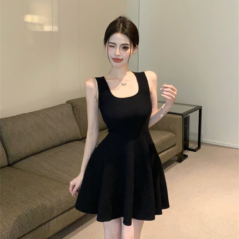 【dress】ノースリーブニットワンピース　M24696