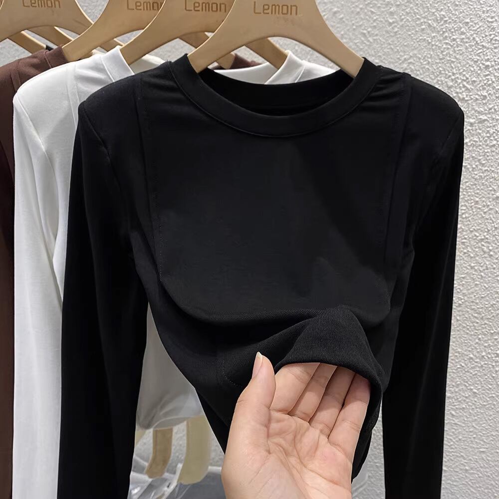 【tops】2色長袖ＴシャツF7167