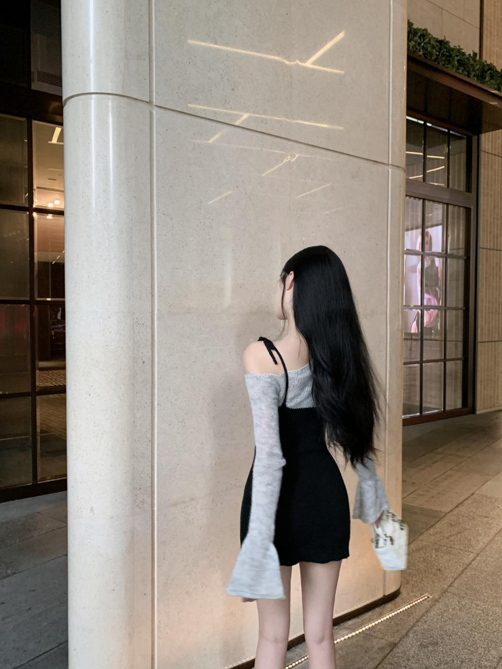 【dress】切り替えニットワンピース　M28362