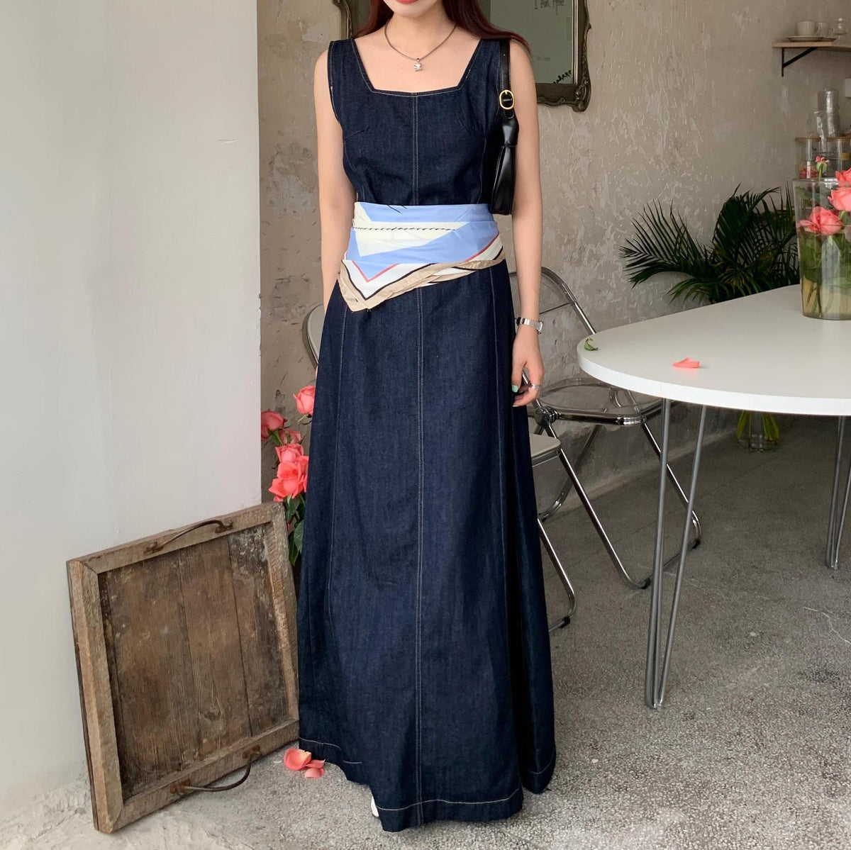 【dress】デニムワンピース　M25033