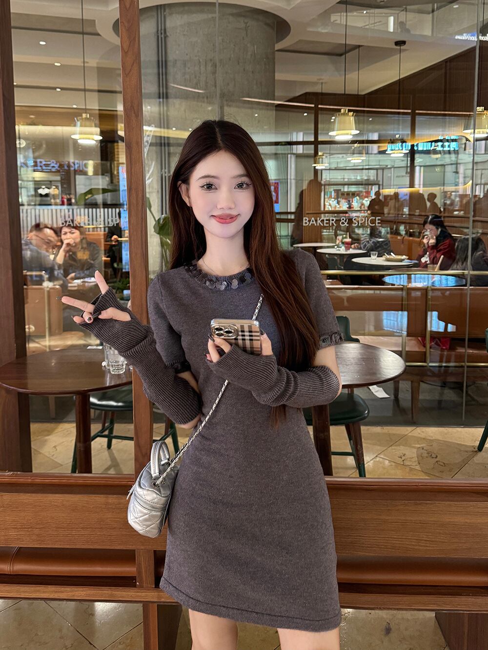 【dress】アームカバー付きワンピース　M28841