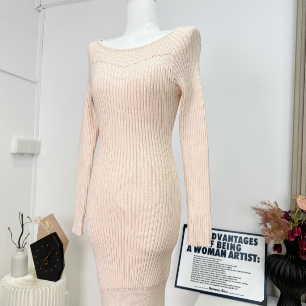 【dress】マーメイドニットワンピース　M28346